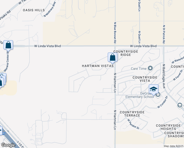 map of restaurants, bars, coffee shops, grocery stores, and more near 5554 West Beetle Drive in Tucson