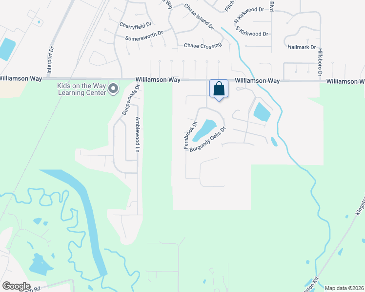 map of restaurants, bars, coffee shops, grocery stores, and more near 2344 Fernbrook Drive in Shreveport