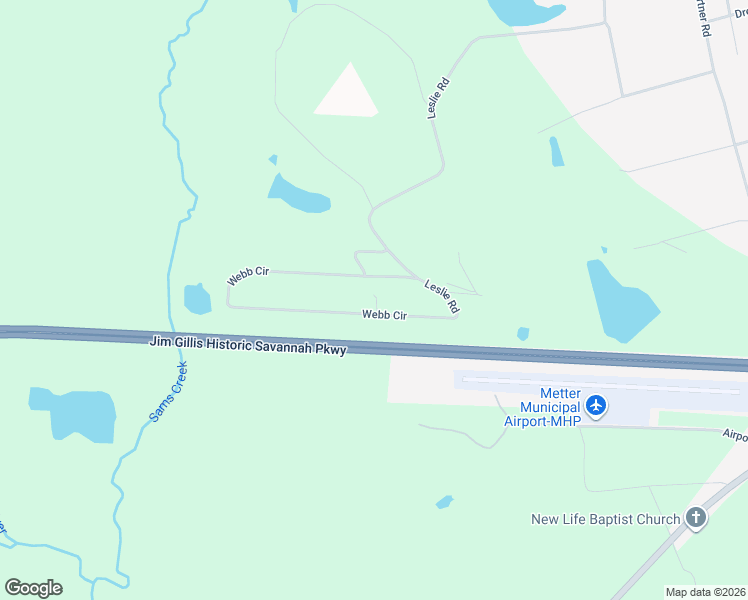 map of restaurants, bars, coffee shops, grocery stores, and more near 4561 Webb Circle in Metter