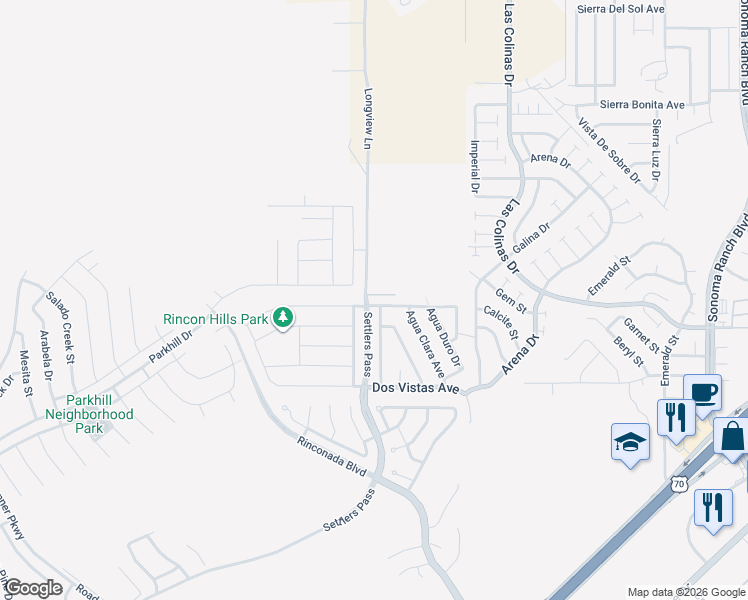 map of restaurants, bars, coffee shops, grocery stores, and more near 3005 Agua Ladoso Avenue in Las Cruces