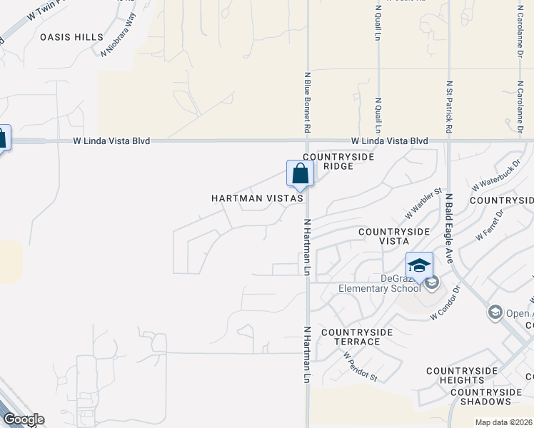 map of restaurants, bars, coffee shops, grocery stores, and more near 5507 West Beetle Drive in Tucson