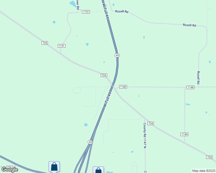 map of restaurants, bars, coffee shops, grocery stores, and more near 15401 County Road 1148 in Tyler