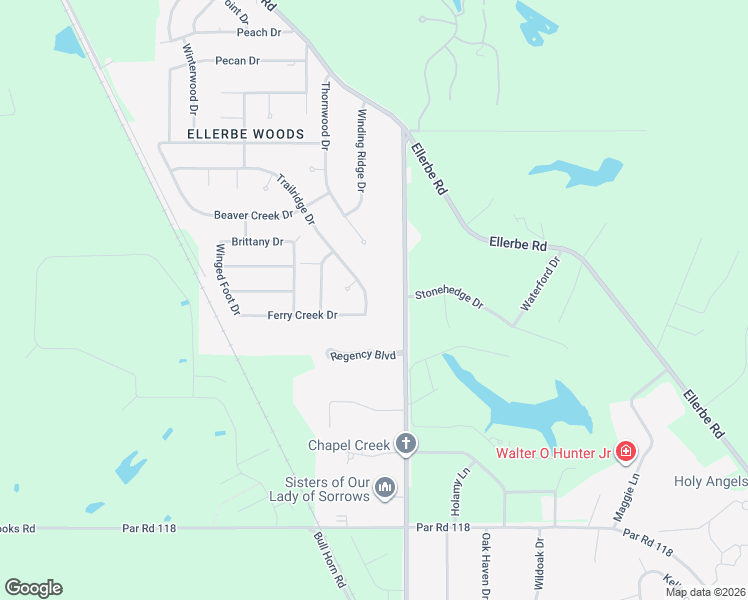 map of restaurants, bars, coffee shops, grocery stores, and more near 10191 Trailridge Drive in Shreveport