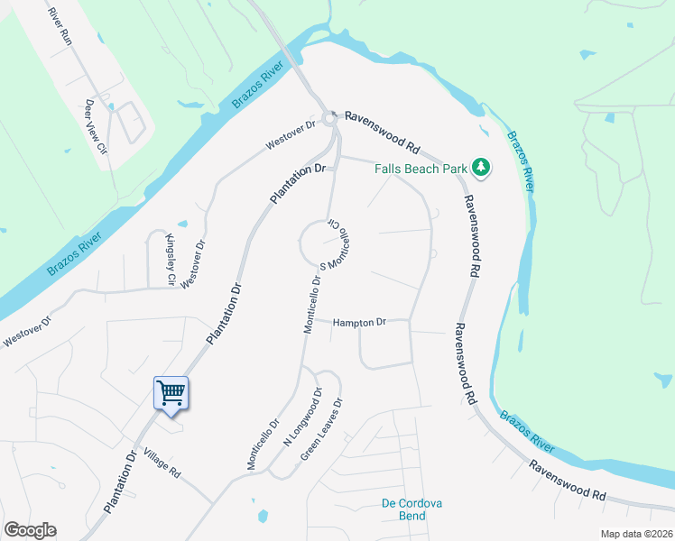 map of restaurants, bars, coffee shops, grocery stores, and more near 8733 South Monticello Circle in Granbury