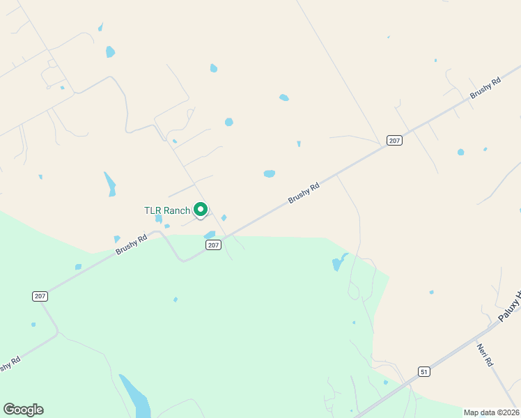 map of restaurants, bars, coffee shops, grocery stores, and more near 4410 Brushy Road in Granbury