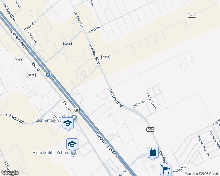 map of restaurants, bars, coffee shops, grocery stores, and more near 1600 Tucson Avenue in Las Cruces