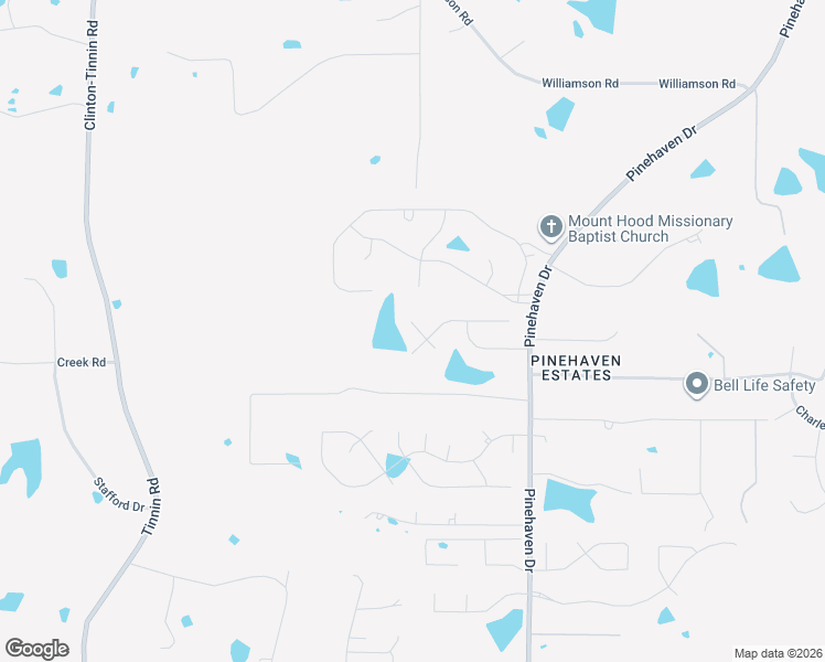 map of restaurants, bars, coffee shops, grocery stores, and more near 1780 Pinehaven Drive in Clinton