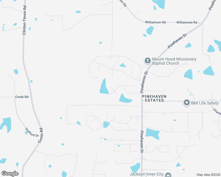 map of restaurants, bars, coffee shops, grocery stores, and more near 1780 Pinehaven Drive in Clinton