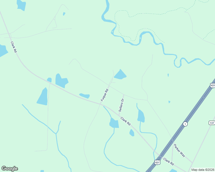 map of restaurants, bars, coffee shops, grocery stores, and more near 2-98 Fuqua Rd in Russell
