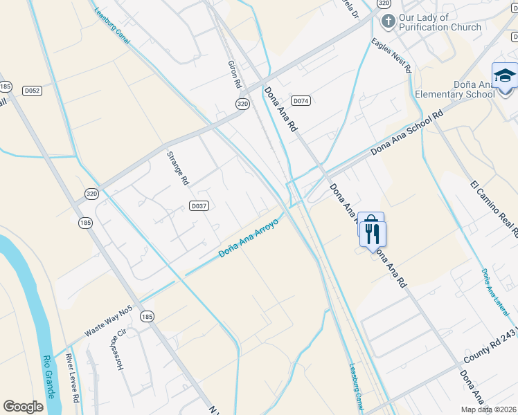 map of restaurants, bars, coffee shops, grocery stores, and more near 950 Hare Road in Las Cruces