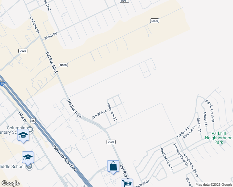 map of restaurants, bars, coffee shops, grocery stores, and more near 4768 Whitney Place in Las Cruces