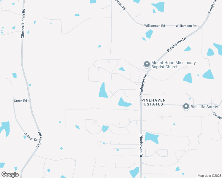 map of restaurants, bars, coffee shops, grocery stores, and more near 1780 Pinehaven Drive in Clinton