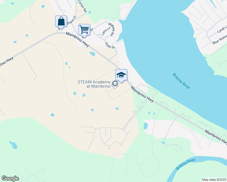 map of restaurants, bars, coffee shops, grocery stores, and more near 3835 Mambrino Highway in Granbury