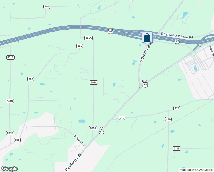 map of restaurants, bars, coffee shops, grocery stores, and more near 2401 U.S. 67 Business in Cleburne