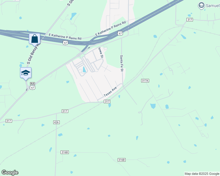 map of restaurants, bars, coffee shops, grocery stores, and more near 807 Iowa Street in Keene