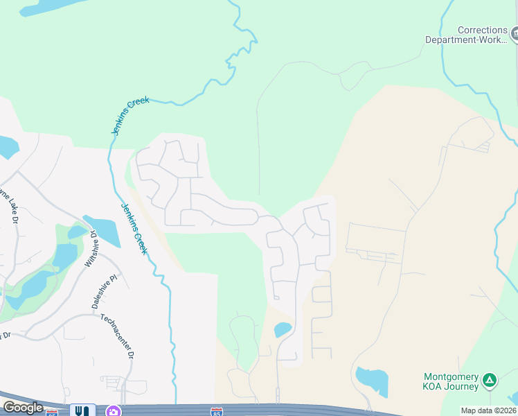 map of restaurants, bars, coffee shops, grocery stores, and more near 711-729 Stoneybrooke Way in Montgomery