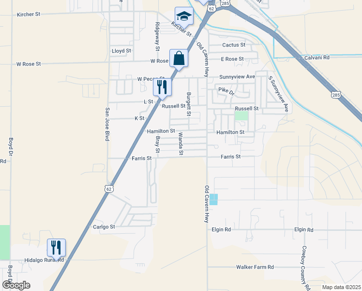 map of restaurants, bars, coffee shops, grocery stores, and more near 119 Parker Street in Carlsbad