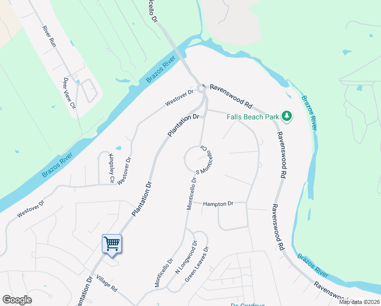 map of restaurants, bars, coffee shops, grocery stores, and more near 8708 South Monticello Circle in Granbury