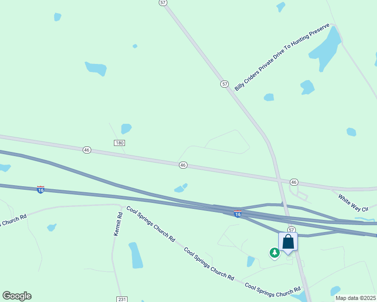 map of restaurants, bars, coffee shops, grocery stores, and more near 526 Queen Road in Metter