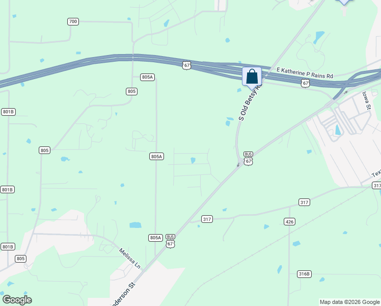 map of restaurants, bars, coffee shops, grocery stores, and more near 2401 U.S. 67 Business in Cleburne