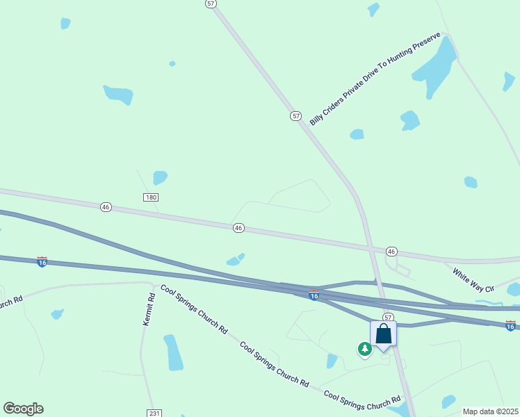 map of restaurants, bars, coffee shops, grocery stores, and more near 526 Queen Road in Metter
