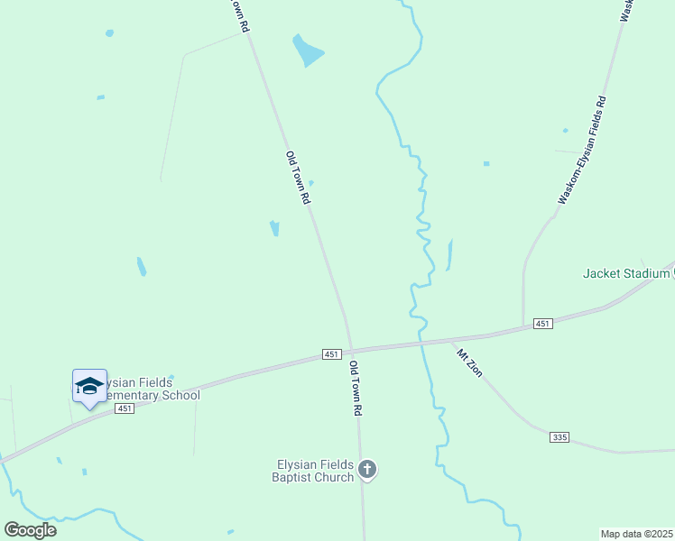 map of restaurants, bars, coffee shops, grocery stores, and more near 5183 Old Town Road in Elysian Fields