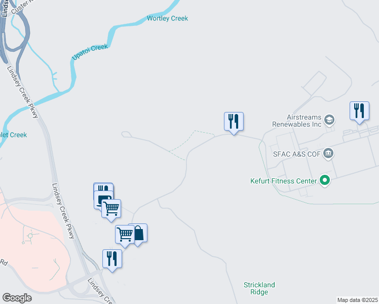map of restaurants, bars, coffee shops, grocery stores, and more near Marne Road in Cusseta