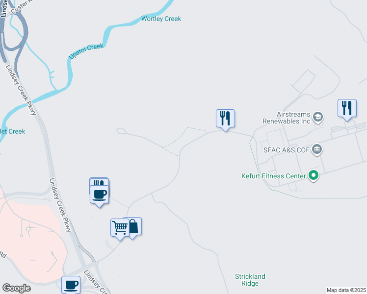 map of restaurants, bars, coffee shops, grocery stores, and more near Marne Road in Cusseta