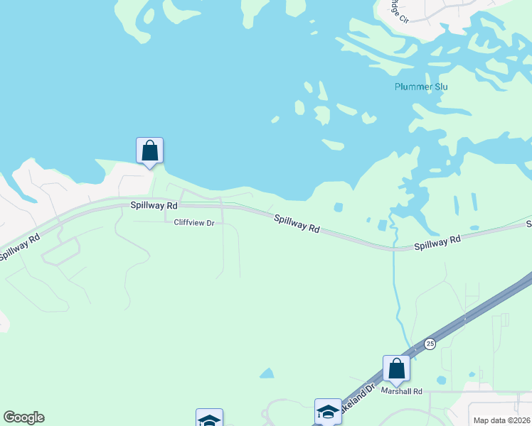 map of restaurants, bars, coffee shops, grocery stores, and more near 1 Eagles Point in Brandon
