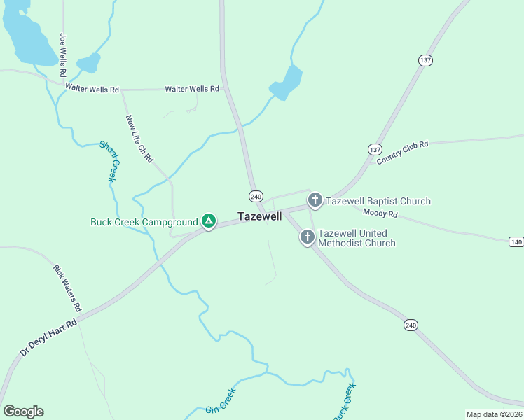 map of restaurants, bars, coffee shops, grocery stores, and more near in Tazewell