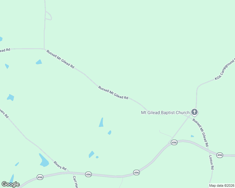 map of restaurants, bars, coffee shops, grocery stores, and more near 3235 Russell Mount Gilead Road in Meridian