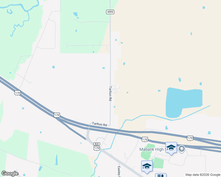 map of restaurants, bars, coffee shops, grocery stores, and more near County Road 4005 in Mabank