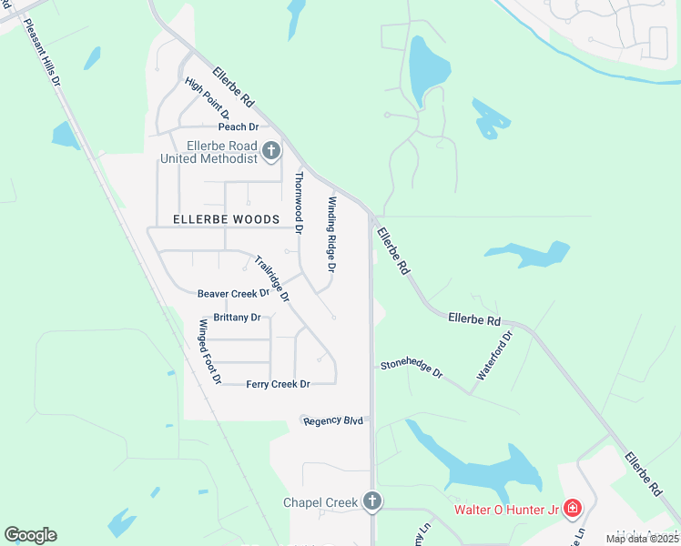 map of restaurants, bars, coffee shops, grocery stores, and more near 10043 Winding Ridge Drive in Shreveport