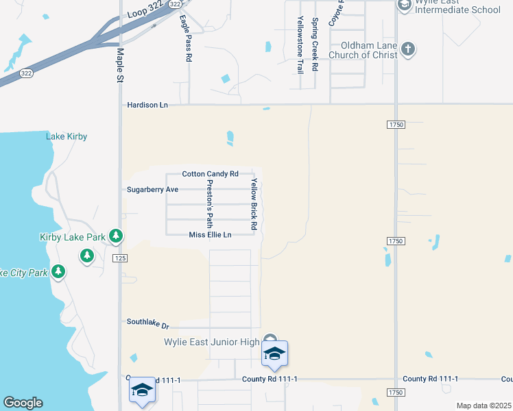 map of restaurants, bars, coffee shops, grocery stores, and more near 5533 Yellow Brick Road in Abilene