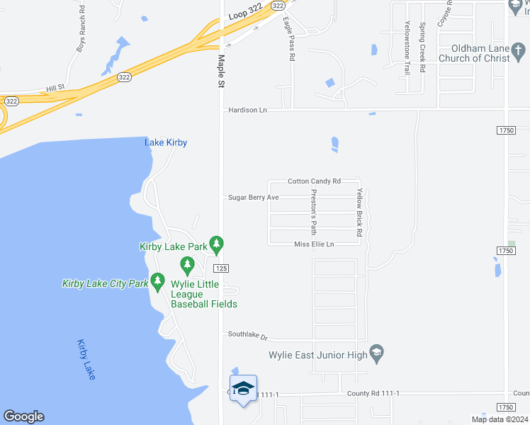 map of restaurants, bars, coffee shops, grocery stores, and more near 5534 Cinderella Lane in Abilene
