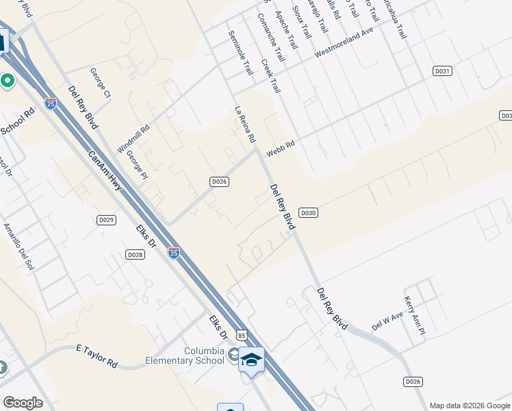 map of restaurants, bars, coffee shops, grocery stores, and more near 1500-1598 Tumbleweed Trail in Las Cruces