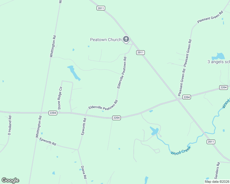 map of restaurants, bars, coffee shops, grocery stores, and more near 454 Elderville Peatown Road in Longview