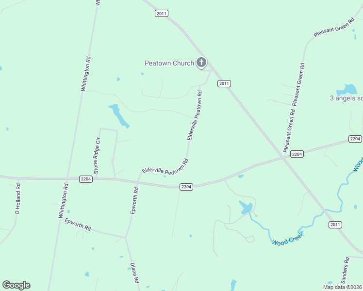 map of restaurants, bars, coffee shops, grocery stores, and more near 454 Elderville Peatown Road in Longview