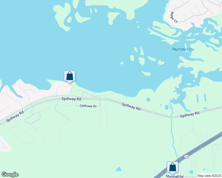 map of restaurants, bars, coffee shops, grocery stores, and more near 128 East Waterwood Drive in Brandon
