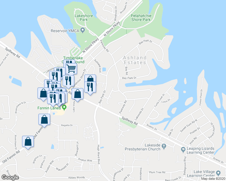 map of restaurants, bars, coffee shops, grocery stores, and more near 468 Brendalwood Drive in Brandon