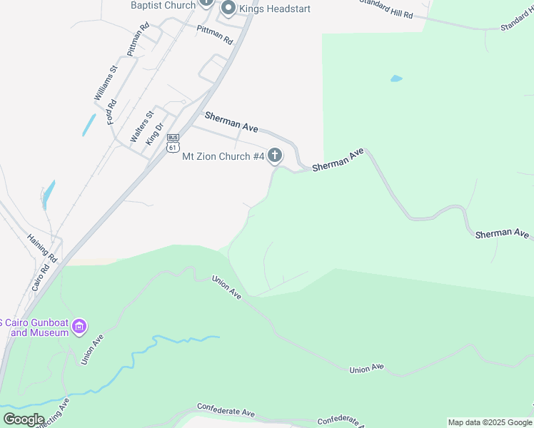 map of restaurants, bars, coffee shops, grocery stores, and more near 305 Union Avenue in Vicksburg