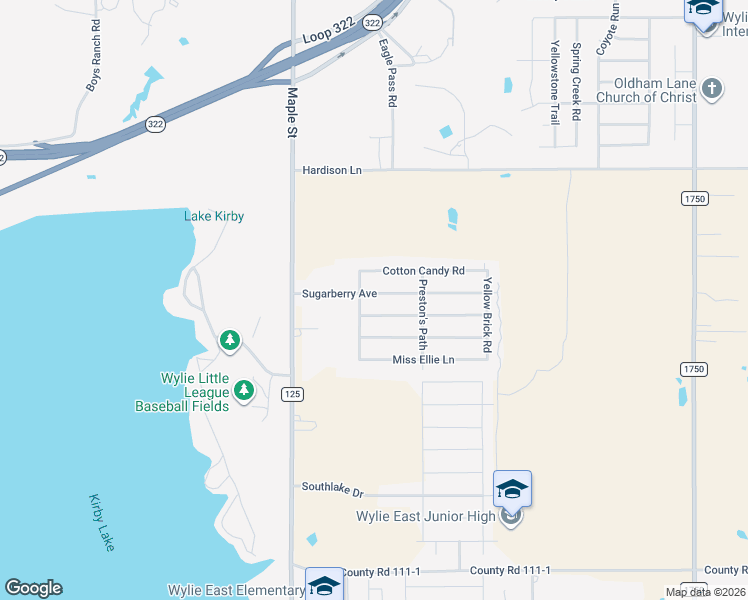 map of restaurants, bars, coffee shops, grocery stores, and more near 233 Sugar Berry Avenue in Abilene