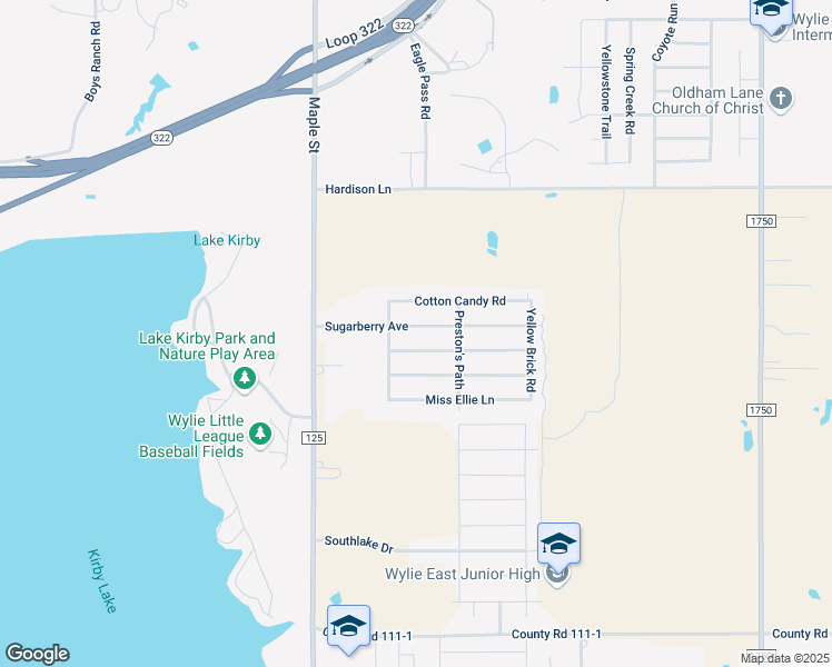 map of restaurants, bars, coffee shops, grocery stores, and more near 233 Sugar Berry Avenue in Abilene