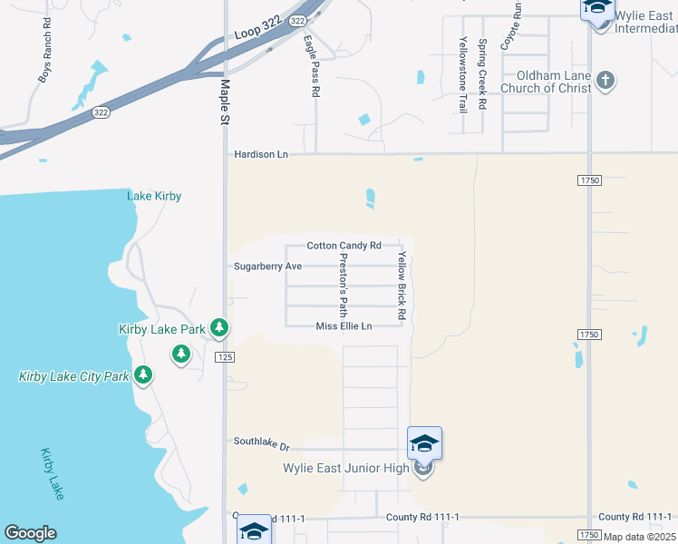 map of restaurants, bars, coffee shops, grocery stores, and more near 289 Sugar Berry Avenue in Abilene