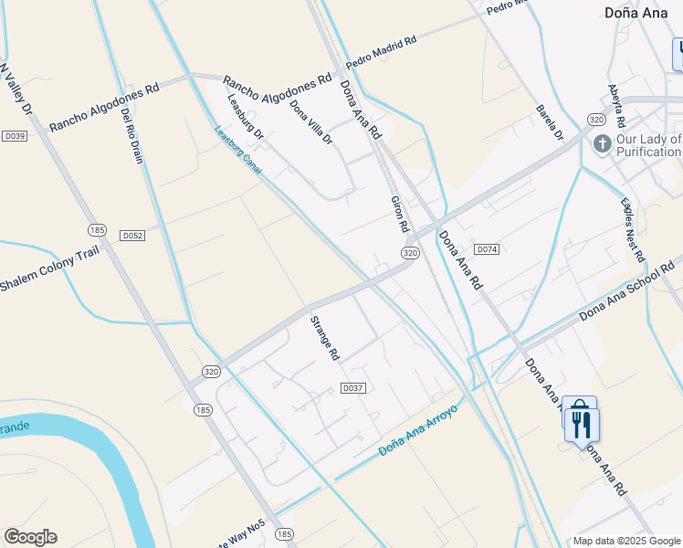 map of restaurants, bars, coffee shops, grocery stores, and more near 1000 West Thorpe Road in Las Cruces