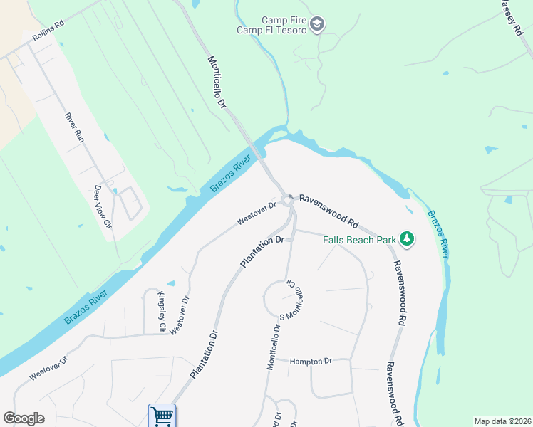 map of restaurants, bars, coffee shops, grocery stores, and more near 7218 Westover Drive in Granbury