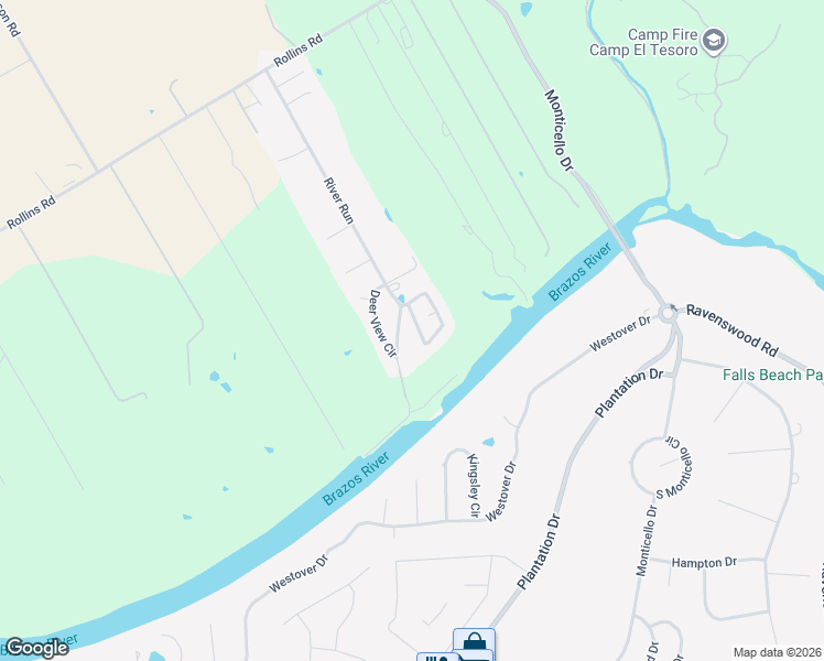 map of restaurants, bars, coffee shops, grocery stores, and more near 8105 Fawn Circle in Granbury
