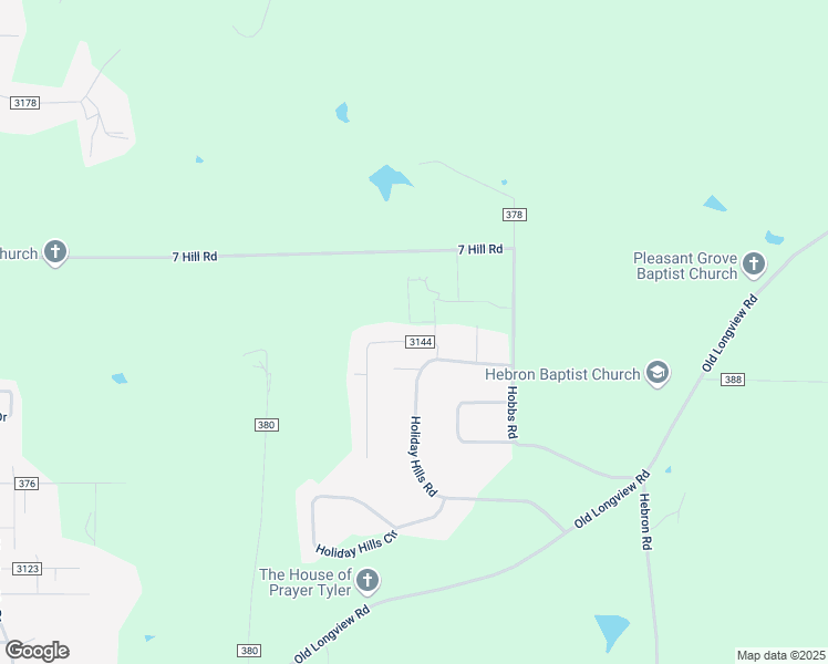 map of restaurants, bars, coffee shops, grocery stores, and more near 5503 Country Estates Drive in Tyler