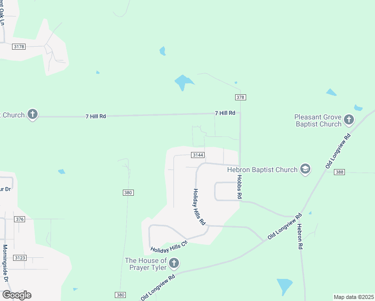 map of restaurants, bars, coffee shops, grocery stores, and more near 5503 Country Estates Drive in Tyler