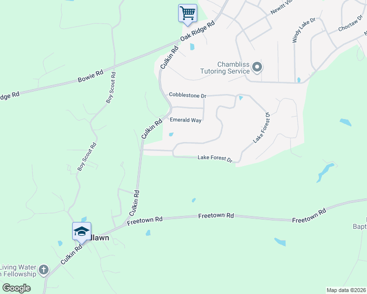 map of restaurants, bars, coffee shops, grocery stores, and more near 731 Lake Forest Drive in Vicksburg
